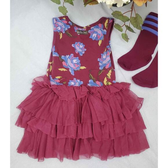 Matilda Jane 2 Character Counts Rosaline Tutu Dress Gemma Socks Size 2T Outfit - Picture 5 of 5